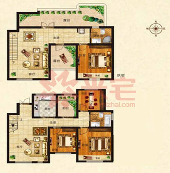 名门郡景户型图, 郑州名门郡景户型图-米宅郑州站